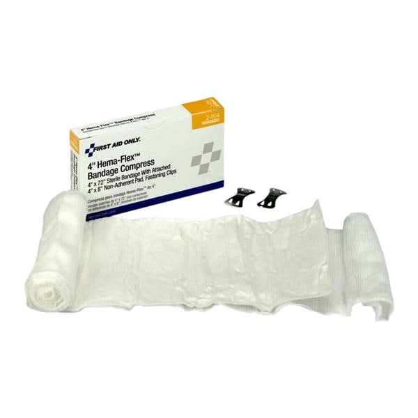 Acme United Corporation Hema-Flex Gauze Compress Bandage 4x72" Not Made With Natural Rubber Latex - 2-004-001