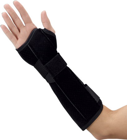 DEROYAL SUEDE LEATHERETTE WRIST FOREARM SPLINT (PACKAGING - EACH)