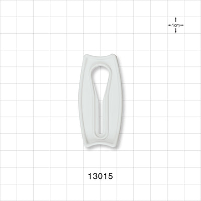 Slide Clamp, White - Fits 3/8 inch OD Tubing (0.375 inch, 9.5 mm) - 13015