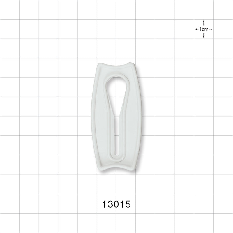 Slide Clamp, White - Fits 3/8 inch OD Tubing (0.375 inch, 9.5 mm) - 13015
