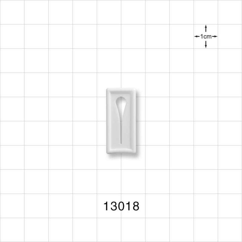 Slide Clamp, White - Fits 0.2 inch OD Tubing (5 mm) - 13018