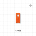 Slide Clamp, Orange - Fits 0.2 inch OD Tubing (5 mm) - 13022