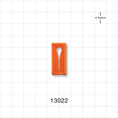 Slide Clamp, Orange - Fits 0.2 inch OD Tubing (5 mm) - 13022