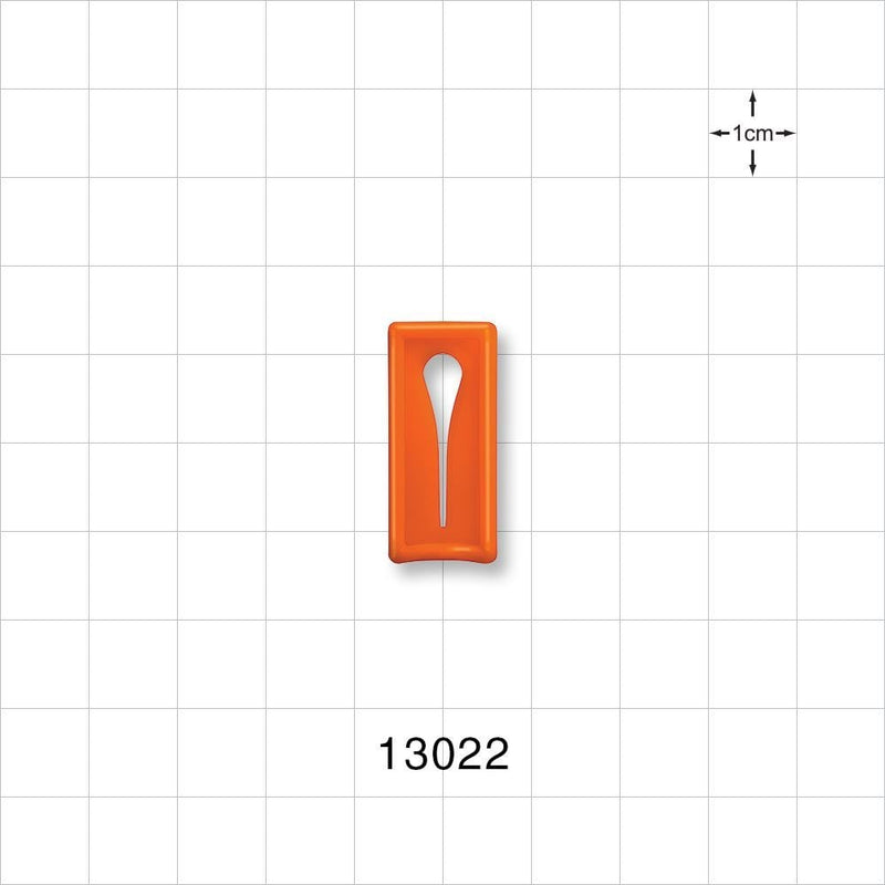 Slide Clamp, Orange - Fits 0.2 inch OD Tubing (5 mm) - 13022