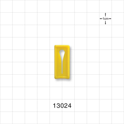 Slide Clamp, Yellow - Fits 0.2 inch OD Tubing (5 mm) - 13024
