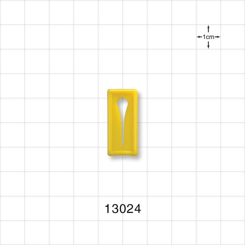 Slide Clamp, Yellow - Fits 0.2 inch OD Tubing (5 mm) - 13024