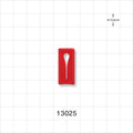 Slide Clamp, Red - Fits 0.2 inch OD Tubing (5 mm) - 13025