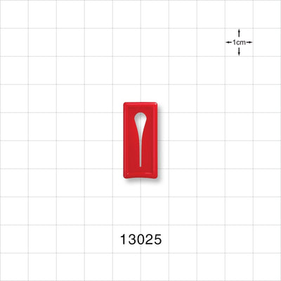 Slide Clamp, Red - Fits 0.2 inch OD Tubing (5 mm) - 13025
