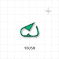 Pinch Clamp, Green - Fits 0.079 inch - 0.217 inch OD Tubing (2 mm - 5.5 mm) - 13050