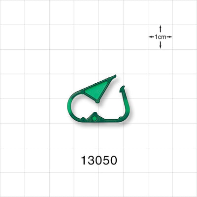 Pinch Clamp, Green - Fits 0.079 inch - 0.217 inch OD Tubing (2 mm - 5.5 mm) - 13050