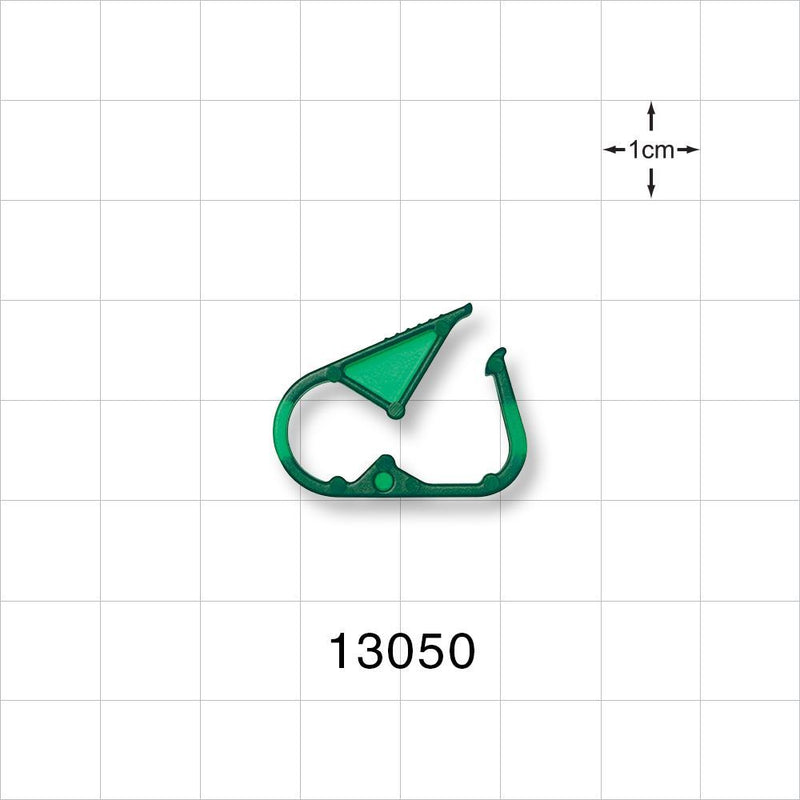 Pinch Clamp, Green - Fits 0.079 inch - 0.217 inch OD Tubing (2 mm - 5.5 mm) - 13050