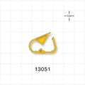 Pinch Clamp, Yellow - Fits 0.079 inch - 0.217 inch OD Tubing (2 mm - 5.5 mm) - 13051