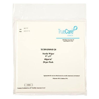 Criticlean Cleanroom Products -Dry Wipes Disposable Polyester Sterile 9 in x 9 in White Cleanroom Application For 3600/CaseCIA7002071