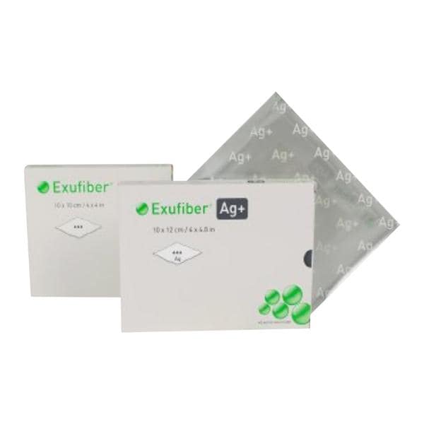 Molnlycke Healthcare Exufiber AG+ Gelling Fiber Dressing 4x5", 6 BX/CA - 603422