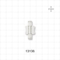 Female Luer Lock, Female Luer Lock, Clear -  - 13136