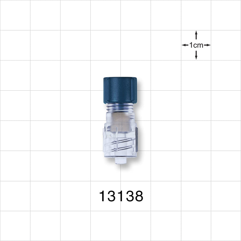 Tuohy Borst Adapter, Male Luer Lock - 3 FR (0.039 inch, 1 mm) - 13138