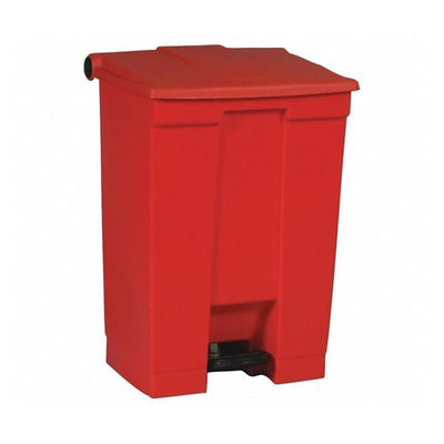 Newell Brands Dist. LLC Can Trash High Density/Poly Step-On Pedal Integrated Lid Self-Closing Each - FG614500RED