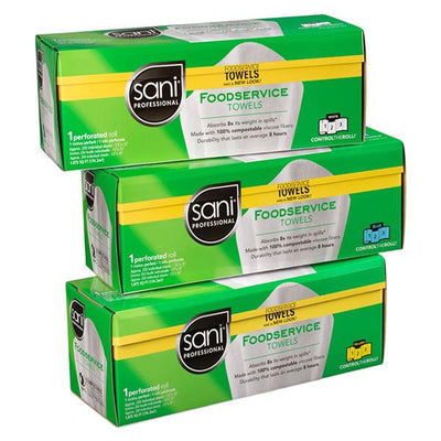 PDI Professional Disposables Dry Foodservice Towel 15x7.5" White 4/Case - G125DA