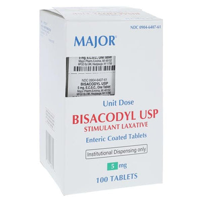 Major Pharmaceuticals Dulcolax Laxative Tablets 5mg 10X10/Box - 301829