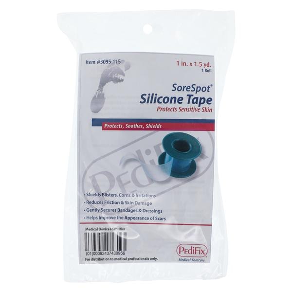 Pedifix, Inc Soothe & Heal Tape Silicone Waterproof 1"x1-1/2yd Each - 3095-115
