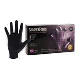 HARPS, Inc. -SemperForce Nitrile Exam Gloves XX Large Black Non-Sterile Not Chemo Approved, 10 BX/CA BKNF106