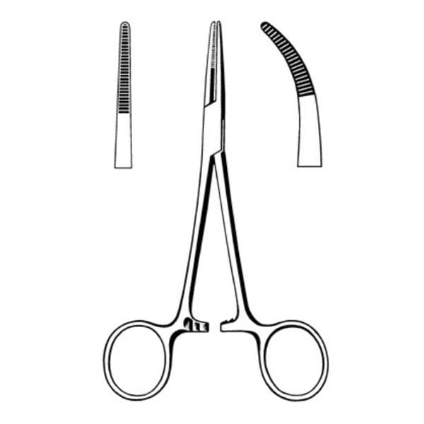Sklar Instruments -Kelly Hemostatic Forcep Curved 5-1/2" Stainless Steel Non-Sterile Disposable 12/Box 21-442