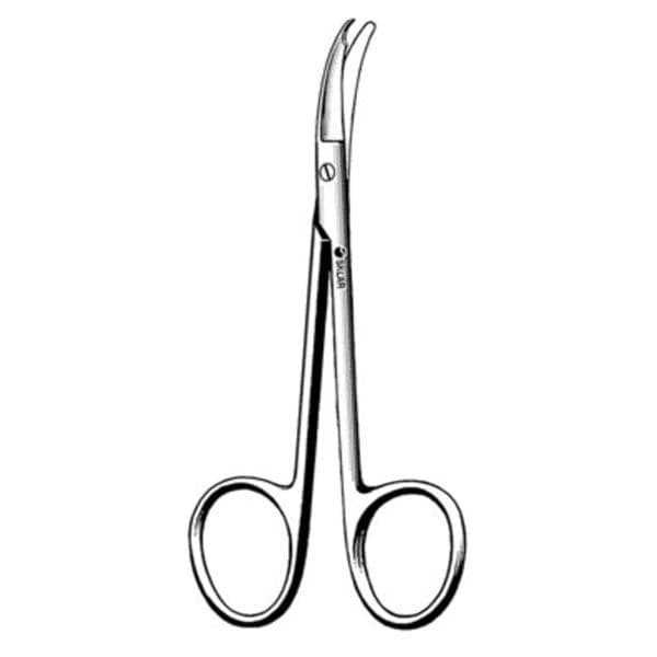 Sklar Instruments -Shortbent Suture Scissor Curved 3-1/2" Stainless Steel Non-Sterile Disposable 12/Box 21-369