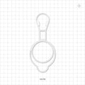 Bottle Hanger, White - 100 ml - 13174
