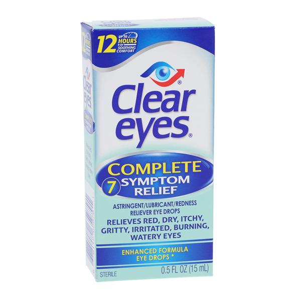 Medtech Products Clear Eyes Complete Drops 15ml/Bottle, 24 BT/CA - 78112659798A
