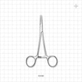 Single-Use Mosquito Forceps, Mirror Finish - 5 inch (127 mm) - 13191