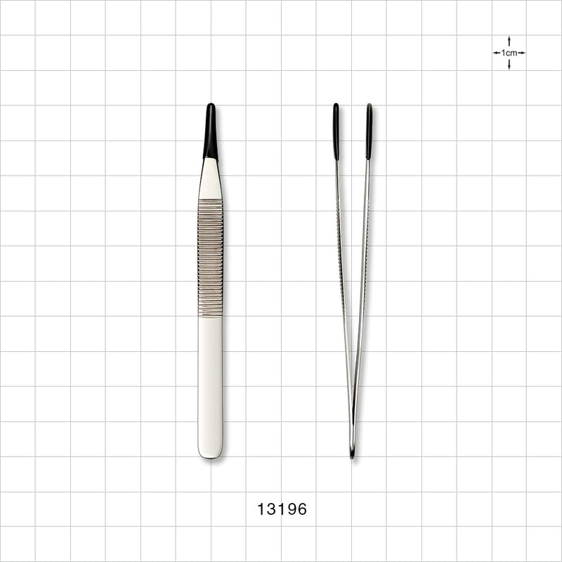 Single-Use Adson Forceps, Coated Tips - 4.75 inch (121 mm) - 13196