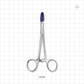 Single-Use Mosquito Forceps, Coated Tips - 5 inch  (127 mm) - 13197