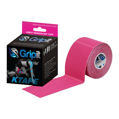 Fabrication Enterprises -Strapit Kinesiology Tape Cotton/Lycra/Spandex 2"x5.5yd Pink Not Made With Natural Rubber Latex Each 24-0123