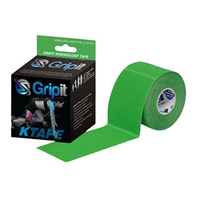 Fabrication Enterprises -Strapit Kinesiology Tape Cotton/Lycra/Spandex 2"x5.5yd Green Not Made With Natural Rubber Latex Each 24-0127