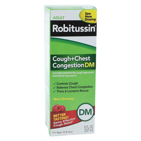 Haleon Company Robitussin DM Adult Cough/Congestion Liquid 200/20mg Bottle 8oz/Each, 12 EA/CA - 60000000209301