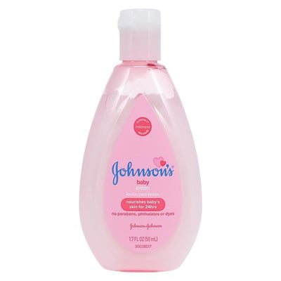 Johnson & Johnson Consumer Johnson's Moisturizing Lotion PrbnFr Baby Pink Disposable Unsx Hyplrgnc 1.7oz/Bt, 144 BT/CA - 117468