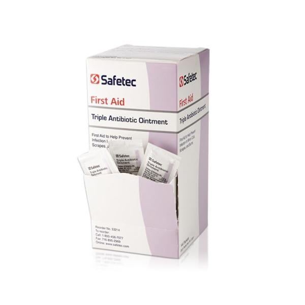 Safetec Of America Inc Triple Antibiotic First Aid Topical Ointment 0.5gm Packets 1728/Case — SOA 53214