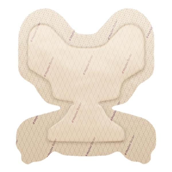 Molnlycke Healthcare Mepilex Border Foam/Silicone Adhesive Dressing 8.7x9.1" Sterile Heel Tan  - 282790