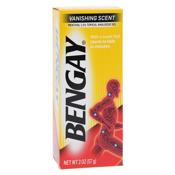 Johnson & Johnson Consumer Bengay Pain Relief Topical Gel Menthol 2oz/Box, 36 BX/CA - 510819700