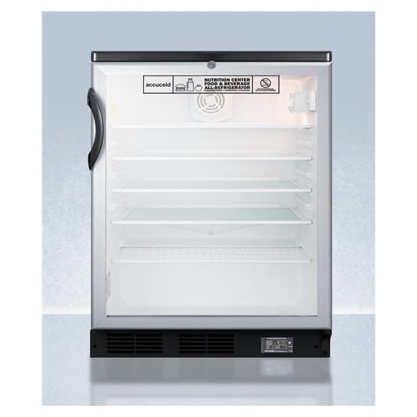 Felix Storch (Summit) Accucold General Purpose Refrigerator 5.5 Cu Ft 36 to 46F Each - SCR600BGLNZ