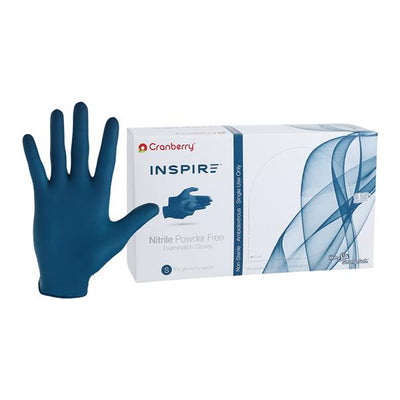 Pro2 Solutions, Inc -Inspire Nitrile Glove Gloves Small Aegean Blue Non-Sterile, 10 BX/CA CR3386