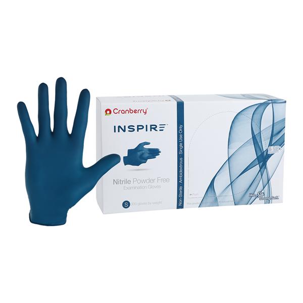 Pro2 Solutions, Inc -Inspire Nitrile Glove Gloves Small Aegean Blue Non-Sterile, 10 BX/CA CR3386