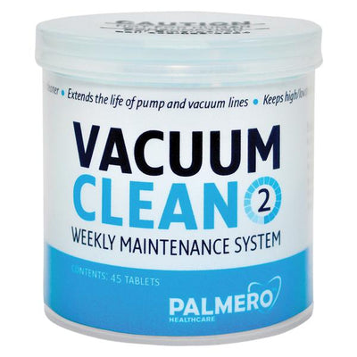Palmero Sales Co Inc -Vacuum Clean Evacuation System Cleaner Tablet Unit Dose 45/Bottle, 12 BT/CA 3547