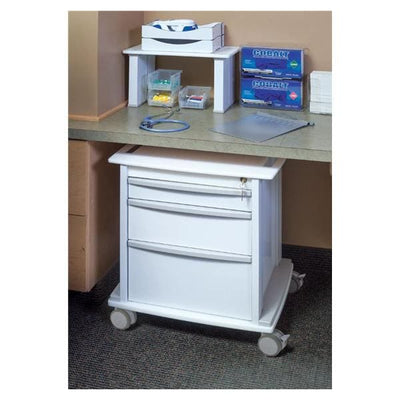 Omnimed Inc Omnicart Storage Cart 23-1/8x25x19" Dual Wheel Caster (3) Drawer Key Lock - 351000
