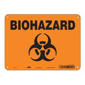 Grainger Sign Biohazard Condor Orange/Black 10x7" Plastic Each - 447V65
