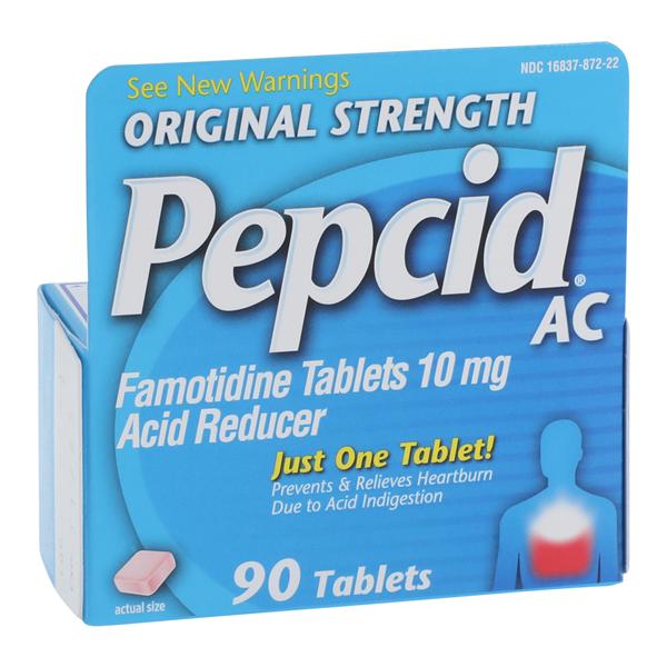 Johnson & Johnson Consumer Pepcid AC Tablets 10mg 90/Box, 24 BX/CA - 716837872900