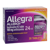 Chattem Inc Allegra 24Hr Allergy Tablets 180mg 24 Hour 30/Package, 36 PK/CA - 41251