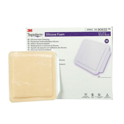 3M Medical Products Tegaderm Silicone/Foam Dressing 6x6" Sterile Adhesive  - 90632
