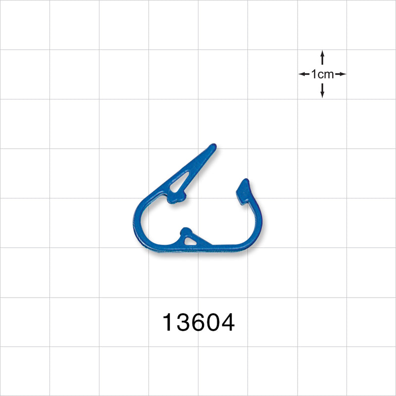 Pinch Clamp, Blue - Fits 0.161 inch - 0.197 inch OD Tubing (4.1 mm - 5 mm) - 13604