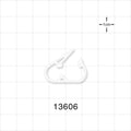 Pinch Clamp, White - Fits 0.161 inch - 0.197 inch OD Tubing (4.1 mm - 5 mm) - 13606